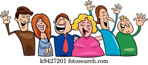 Group of happy people