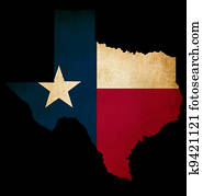 USA American Texas State Map outline with grunge effect flag USA American Texas State Map outline with grunge effect flag