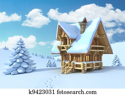 winter or Christmas scene winter or Christmas scene