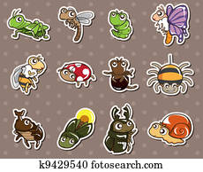 ציור היתולי, הצק, מדבקות