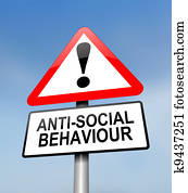 antisocial, comportamiento, warning.