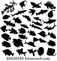 Fish silhouette Fish silhouette