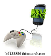 mobile gaming 3d concept mobile gaming 3d concept