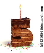 number five shaped chocolate cake number five shaped chocolate cake