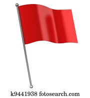 red flag isolated red flag isolated