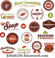 Sandwich bistro labels Sandwich bistro labels