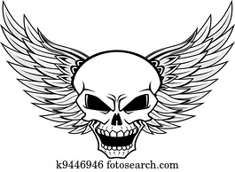 Skull with wings Skull with wings