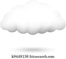 Vector illustration of cloud