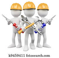 3D Workers - Team of work 3D Workers - Team of work
