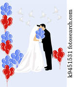 besar, el, tímido, novia