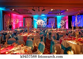 Decorated Ballroom for Indian Weding Decorated Ballroom for Indian Weding