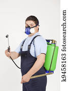 spraying insects spraying insects