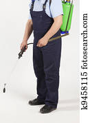 spraying insects spraying insects
