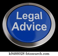 Legal Advice Button In Blue Showing Attorney Guidance Legal Advice Button In Blue Showing Attorney Guidance