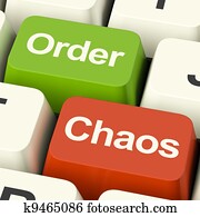 Order Or Chaos Keys Showing Either Organized Or Unorganized Order Or Chaos Keys Showing Either Organized Or Unorganized