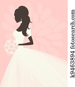 romantische, braut romantische, braut