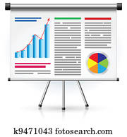 The screen with the business schedule The screen with the business schedule