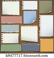 Various notes paper Various notes paper