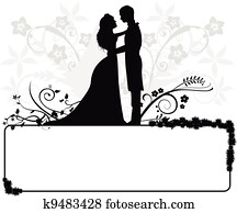 par wedding, siluetas