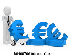 businessman euro sign