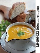 Carrot and coriander soup Carrot and coriander soup