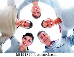 Group of happy people.