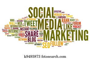 社會, 媒介, 銷售, 在, 標簽, 雲