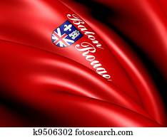 bandeira, de, rouge batuta, usa.