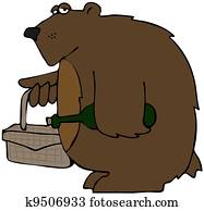 Bear On A Picnic Bear On A Picnic
