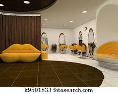 Interior of luxury beauty salon Interior of luxury beauty salon