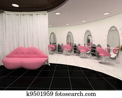 Outlook of stylish beauty salon Outlook of stylish beauty salon