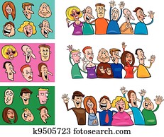 velky, set, od, výstižný, obývať