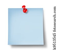 em branco, azul, escritório, nota