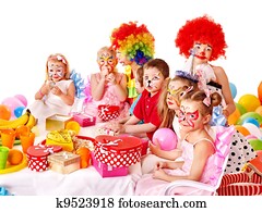 Child birthday party . Child birthday party .
