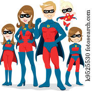 סופרגיבור, משפחה, תלבושת