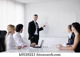 business people in a meeting at office