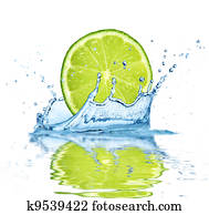 Fruit falling into water