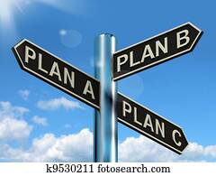 Plan A B or C Choice Showing Strategy Change Or Dilemma Plan A B or C Choice Showing Strategy Change Or Dilemma