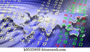 stock market, und, welt