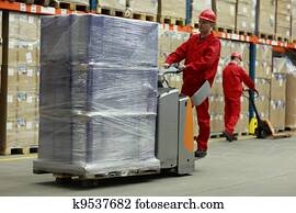 Warehousing - people at work Warehousing - people at work
