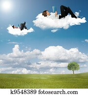 Boy and girl reading book