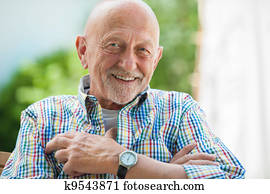 Portrait of senior man