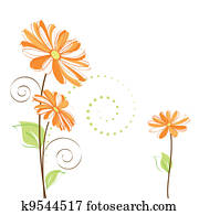 Springtime colorful Daisy flower on white background Springtime colorful Daisy flower on white background