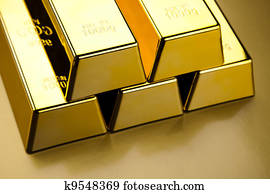  Stack of gold bar