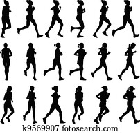 femininas, corredores maratona