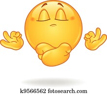 Meditating emoticon