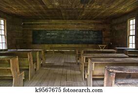 One room rustic school house