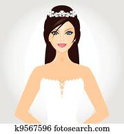 Vector illustration of bride Vector illustration of bride