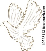 רשום, של, יונה