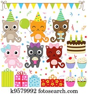 Birthday Party Cats Birthday Party Cats